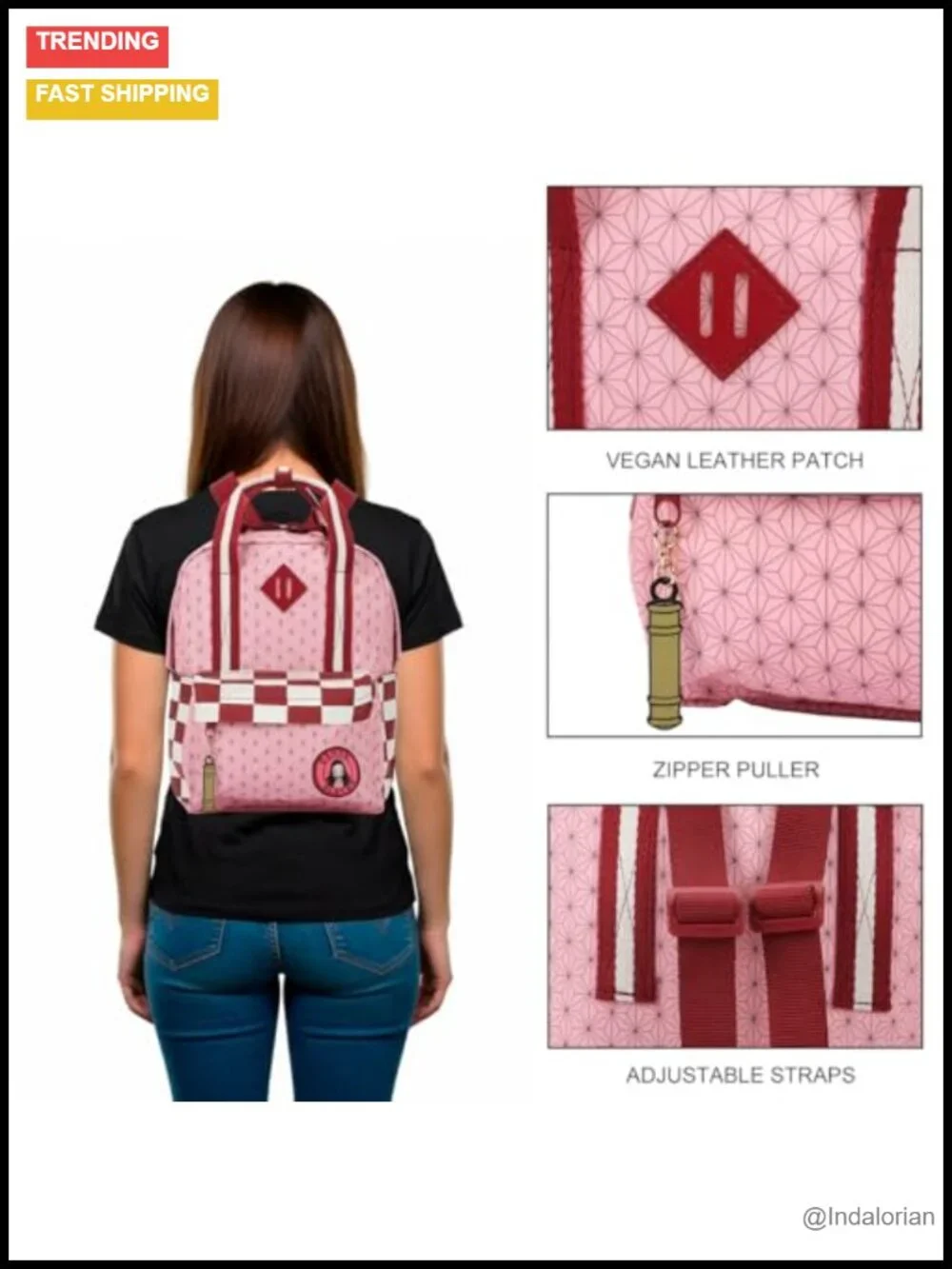 Mini Backpack - Demon Slayer Logo Nylon PU